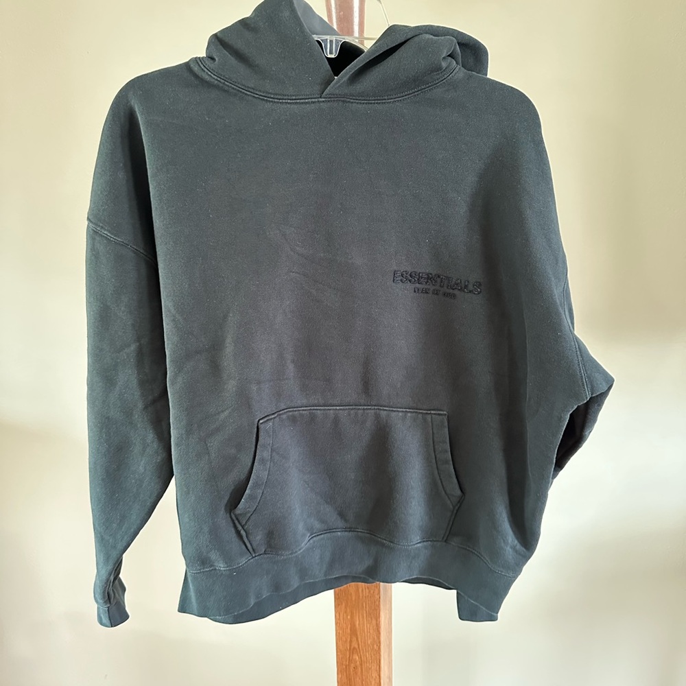 Fear of God Essentials Men's Black Hoodie Sweater